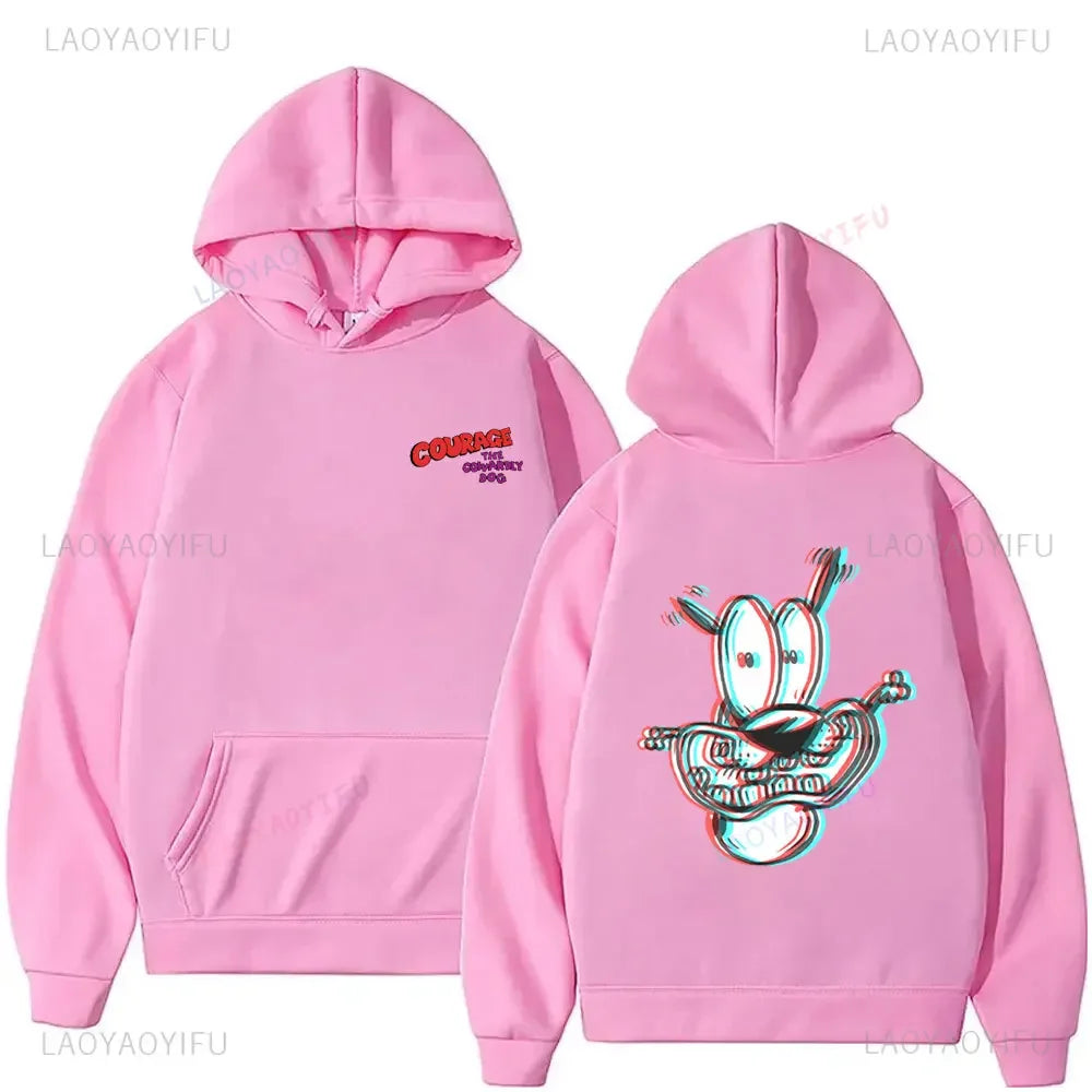 Vintage Cartoon Drop Shoulder Hoodie