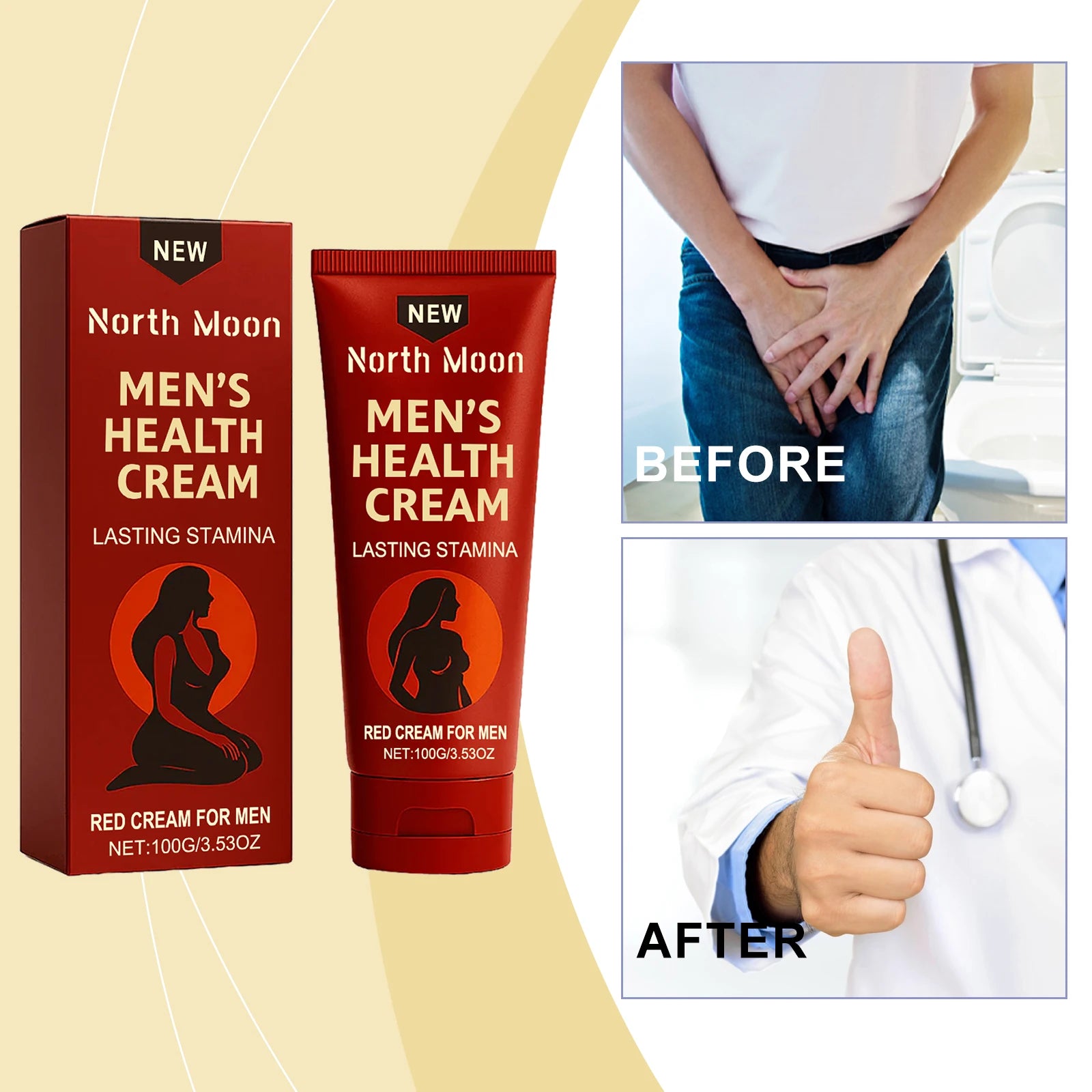 Men's Daily Moisturizing Body Care Cream – Nourishing & Revitalizing Lotion for All Skin Boosts Vitality Body Care for Men