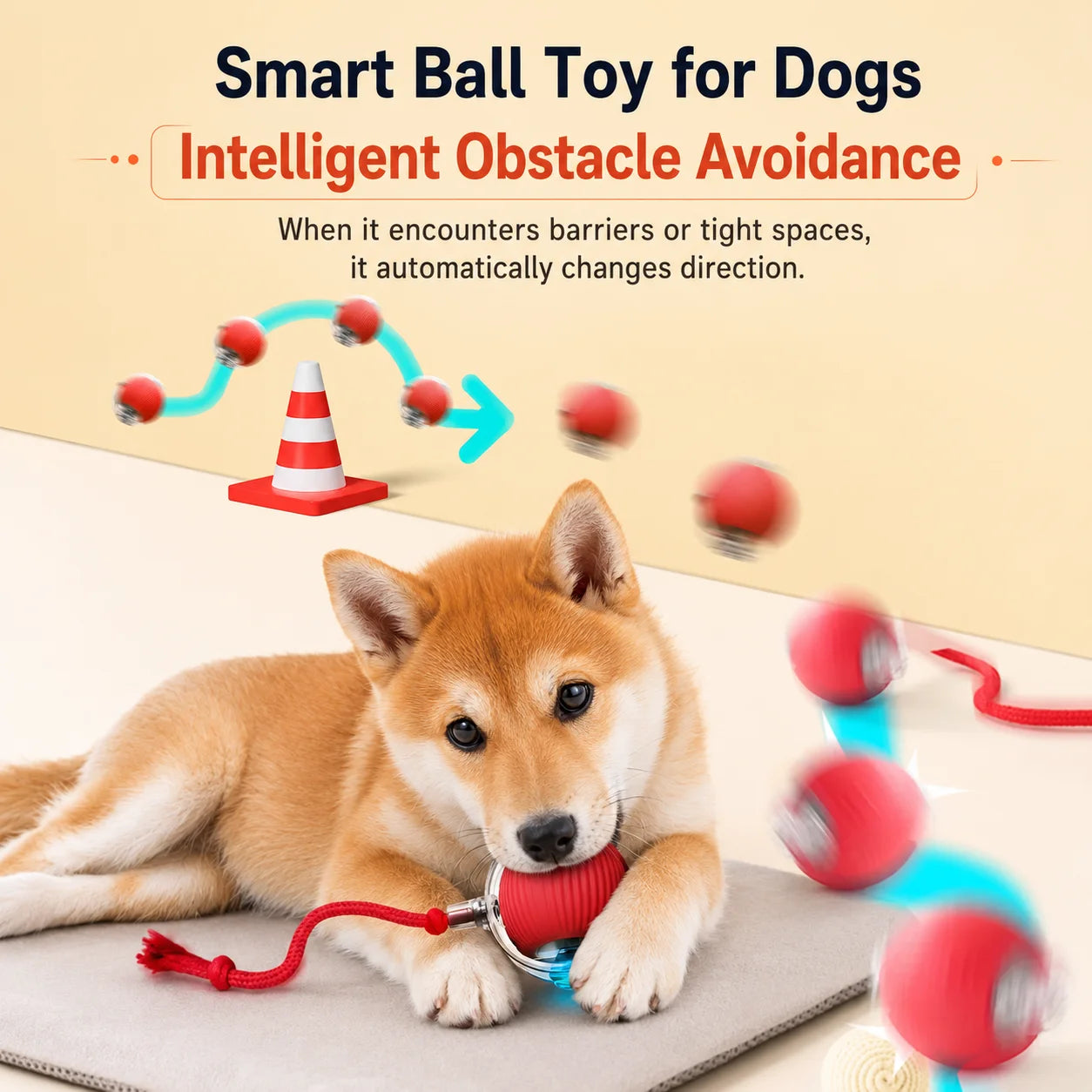 Smart Automatic Rolling Dog Ball