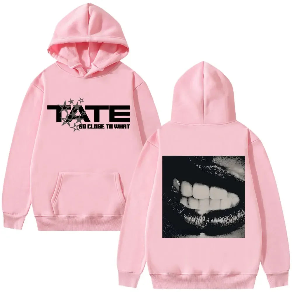 Tate McRaeConcert Miss Possessive Tour Hoodie Printed Unisex Fashion Loose Fit Sportswear Fleece Hoodie Autumn/Winter Sweatshirt