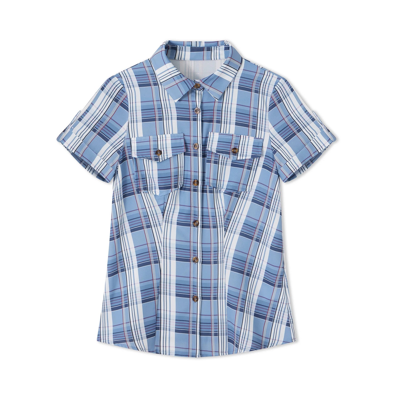 Plaid Texture Blouse