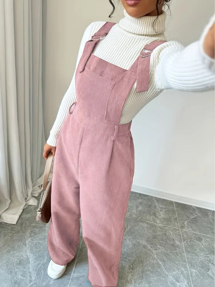 Women's Corduroy Relaxed Fit Jumpsuit