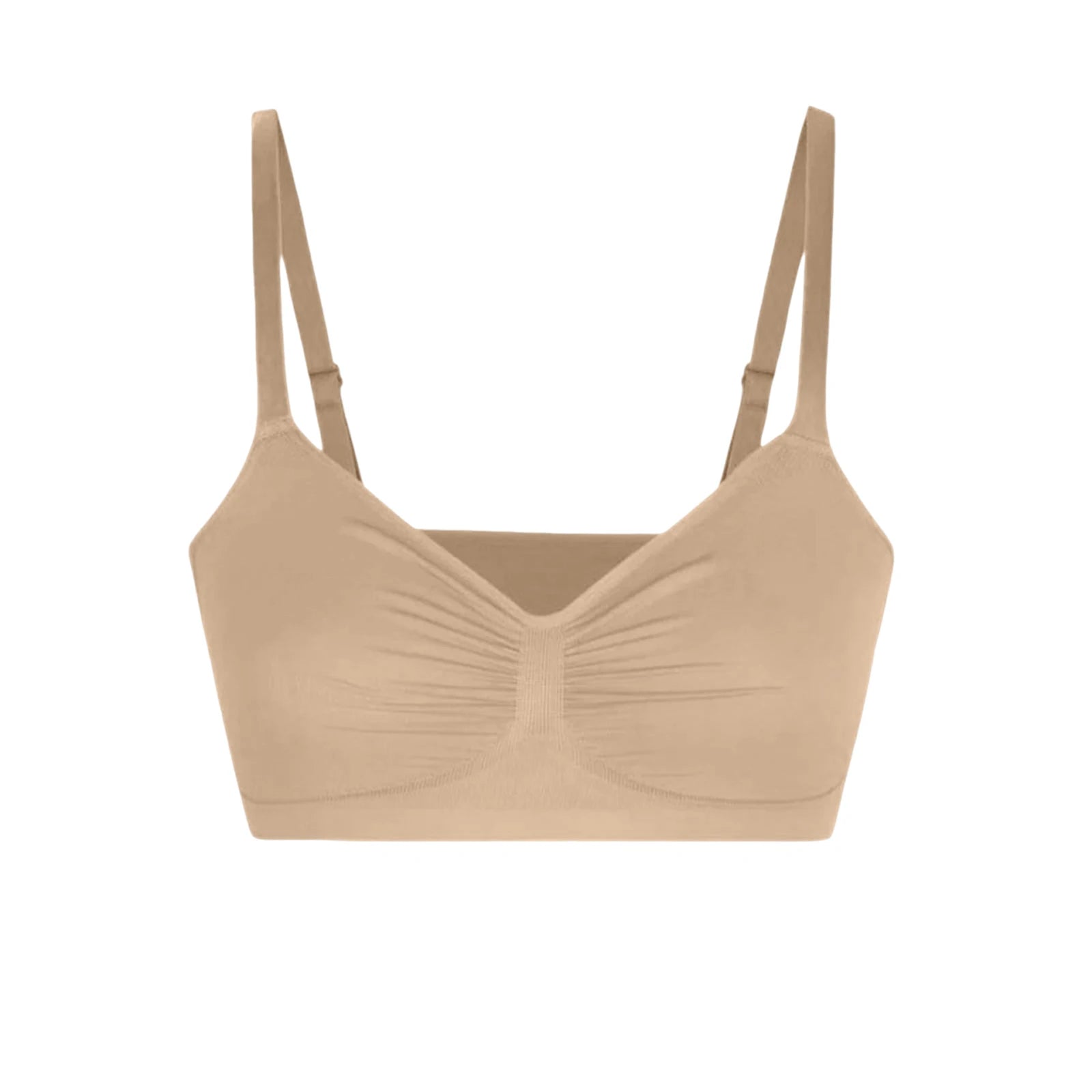 Sports Bras For Women Wireless Soft Workout Bra Full Coverage Push Up Bralettes Seamless Crop Cami Bra For Yoga