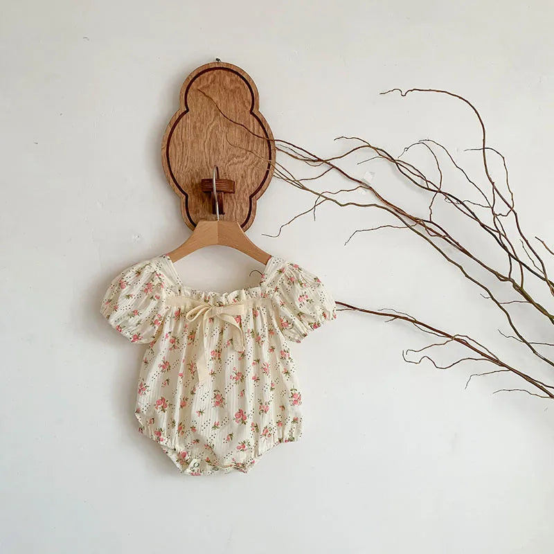Floral Summer Baby Girl Romper