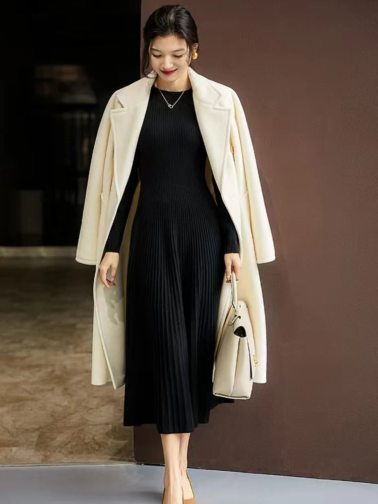 Merino Knit A-Line Dress