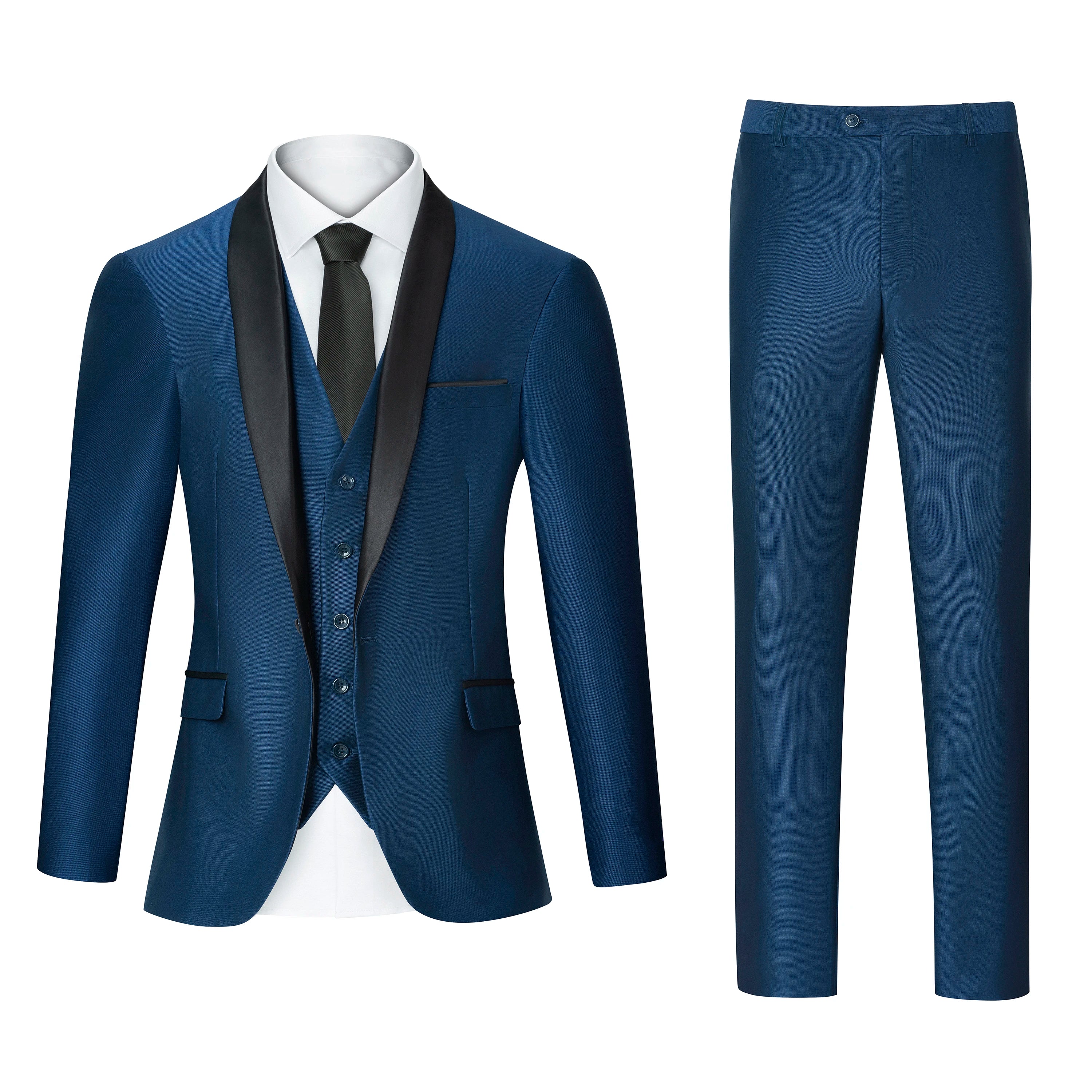 Peak Lapel Three-Piece Suit