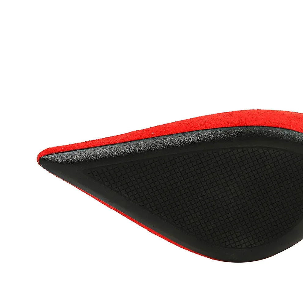 Concise Ankle Strap Mid Heels