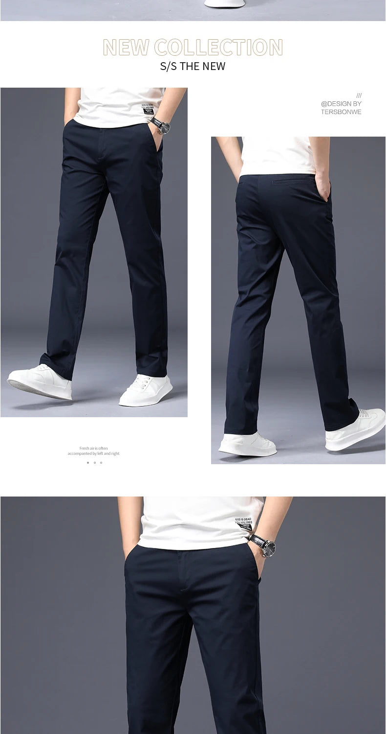 Everyday Stretch Straight Cotton Pants