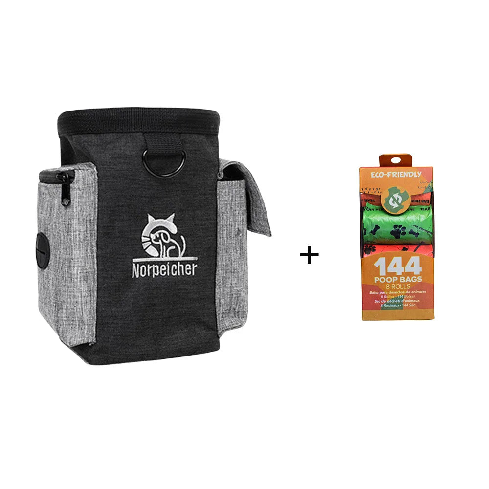 Dog Outdoor Training Bag Dog Fanny Pack Therapy Bag Multi-Functional Pet Bag Pet Treats Bag Train Snack Reward Waist Bag Pet Bag