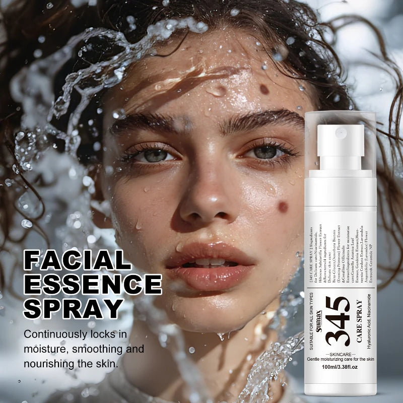 345 Skincare Set With Eye Cream Moisturizing Cream Relief Spray Hydrating Soothing Brightening For All Skin Types Sensitive Skin