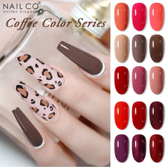 NAILCO 15ml Nail Gel Polish Semi Permanent UV Varnish Nails Art Gel Vernis Manicure TOP BASE Nails Products Supplies Equipment