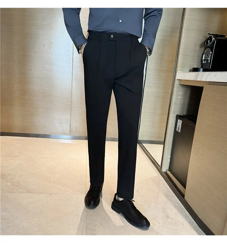 British Slim Fit Business Trousers