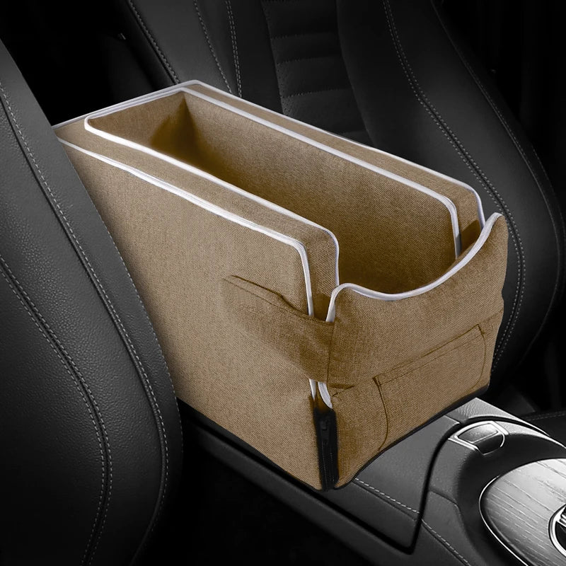 Car Center Console Pet Bed Mat   Fiber Pet Safety Seat  Essential for Cat & Do Travel  Small pet car carrierNon-slip pet car s