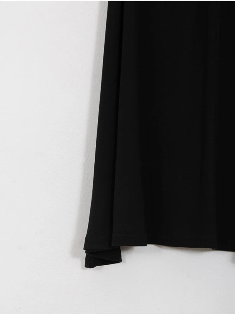 Shirred Satin High Waist Midi