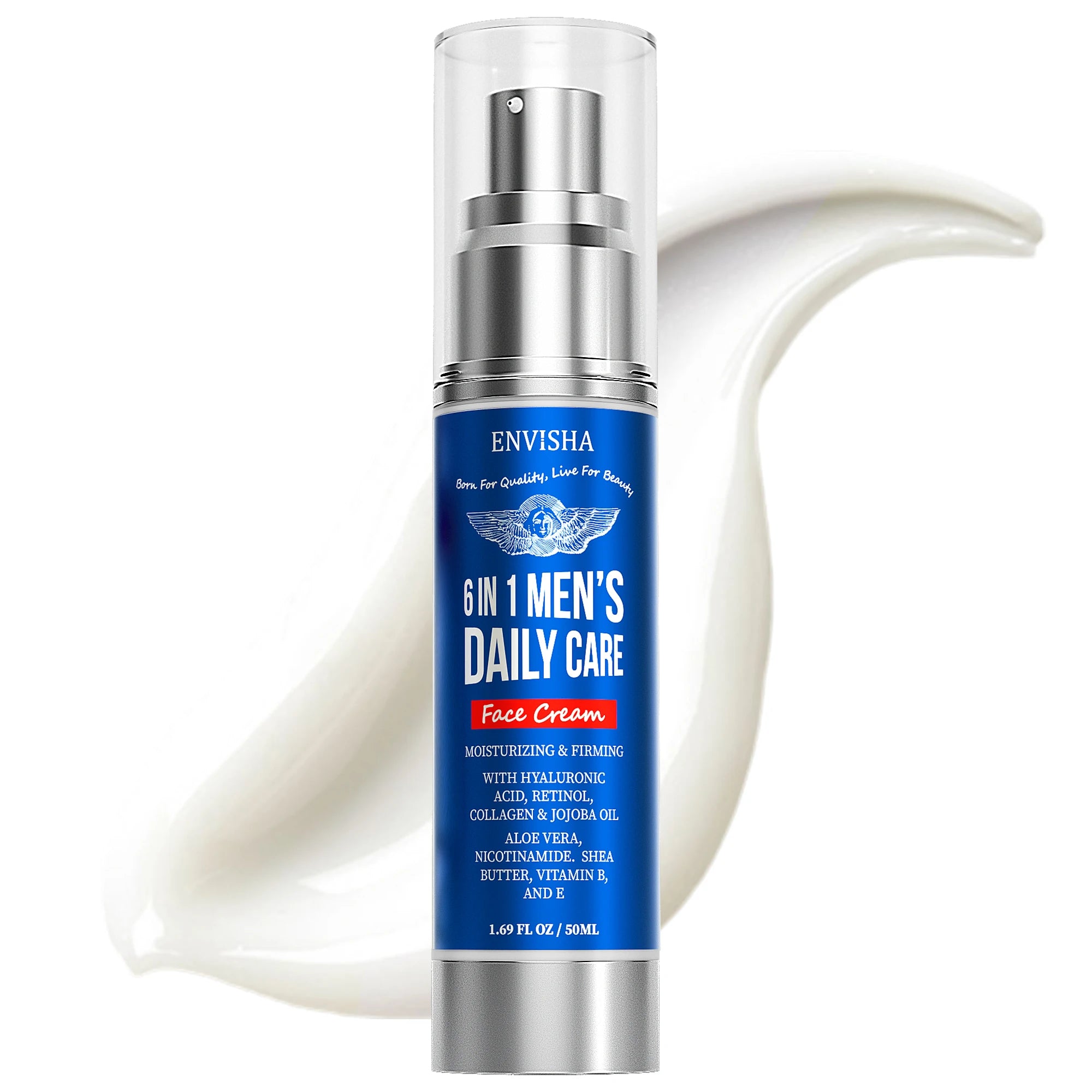 ENVISHA 6 IN 1 Men's Face Skin Care Cream Anti-aging Moisturizing Whitening Firming Skin Products Collagen Beauty Health