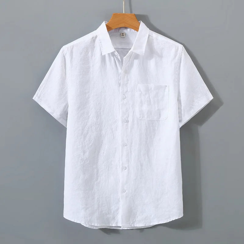 Solid Loose Short Sleeve Shirt