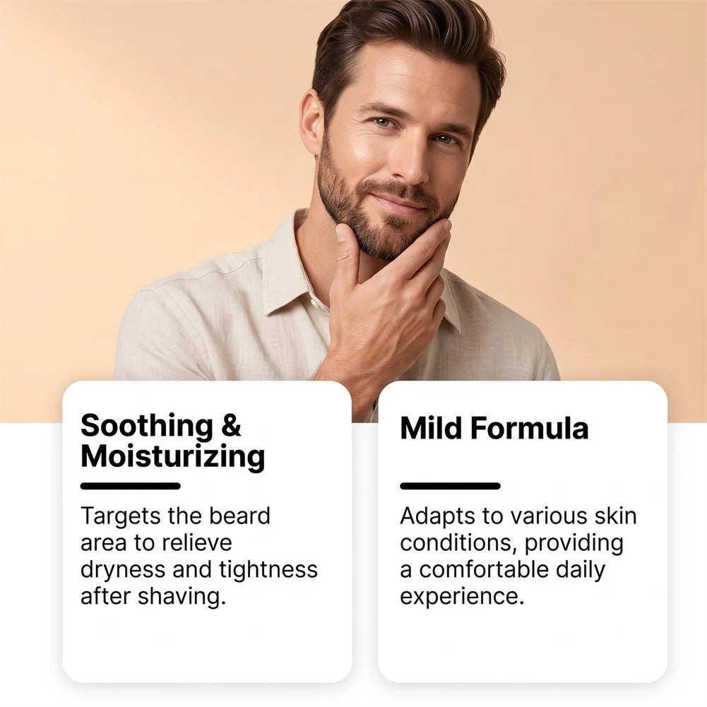 Bebeard Moisturizing Gel, Men's Beard Conditioner, Hydrates Skin Underneath, Professional Barbershop Beard Care Product