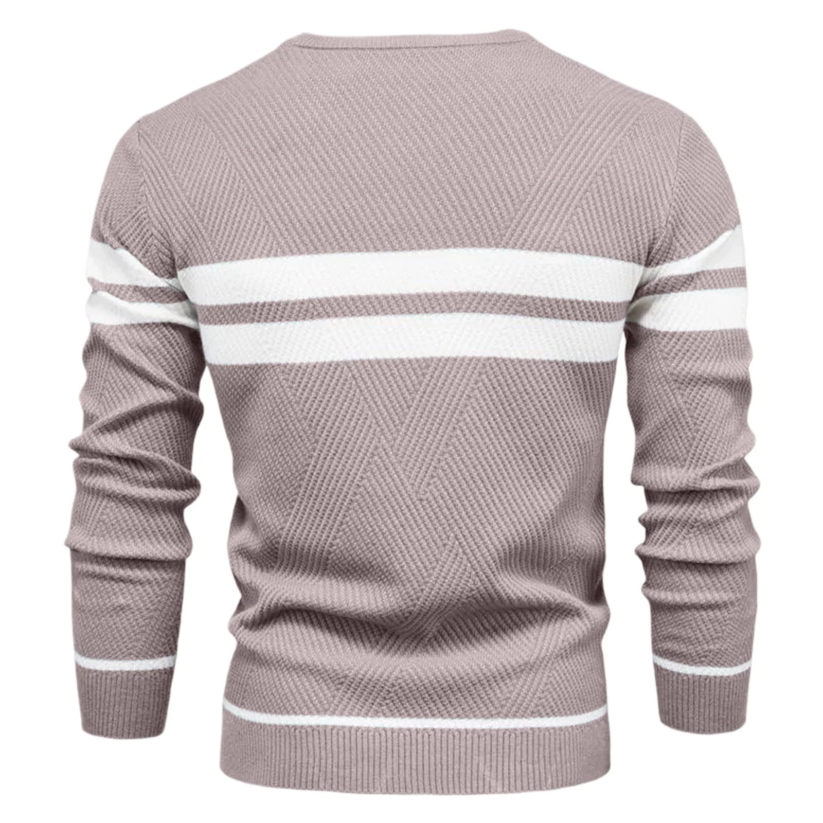 Slim Striped Knit Pullover