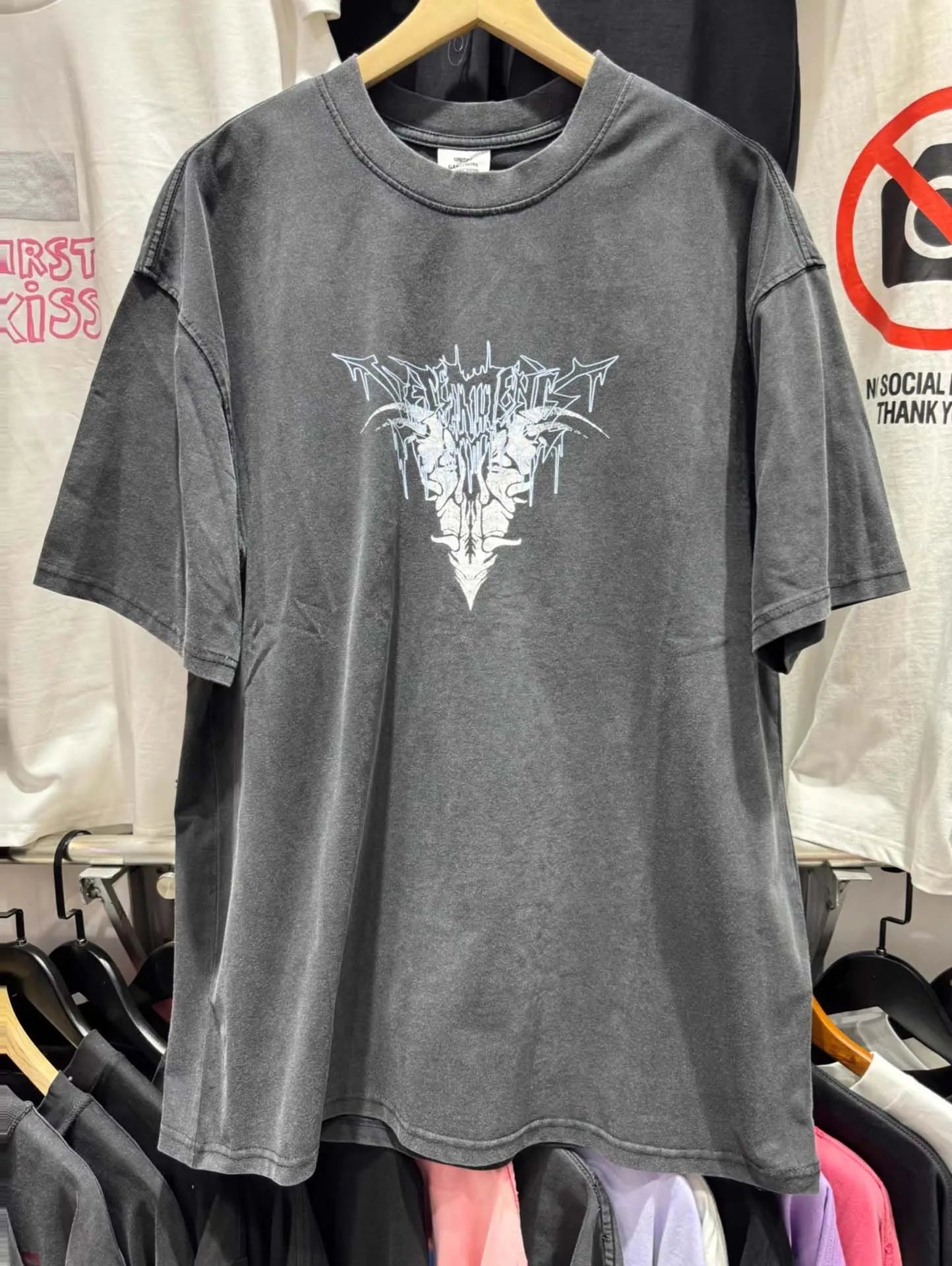 Oversized Heavy Cotton Print Tee