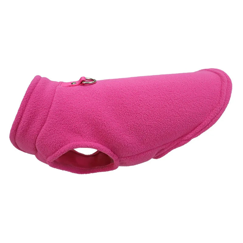 D-Ring Warm Fleece Dog Vest