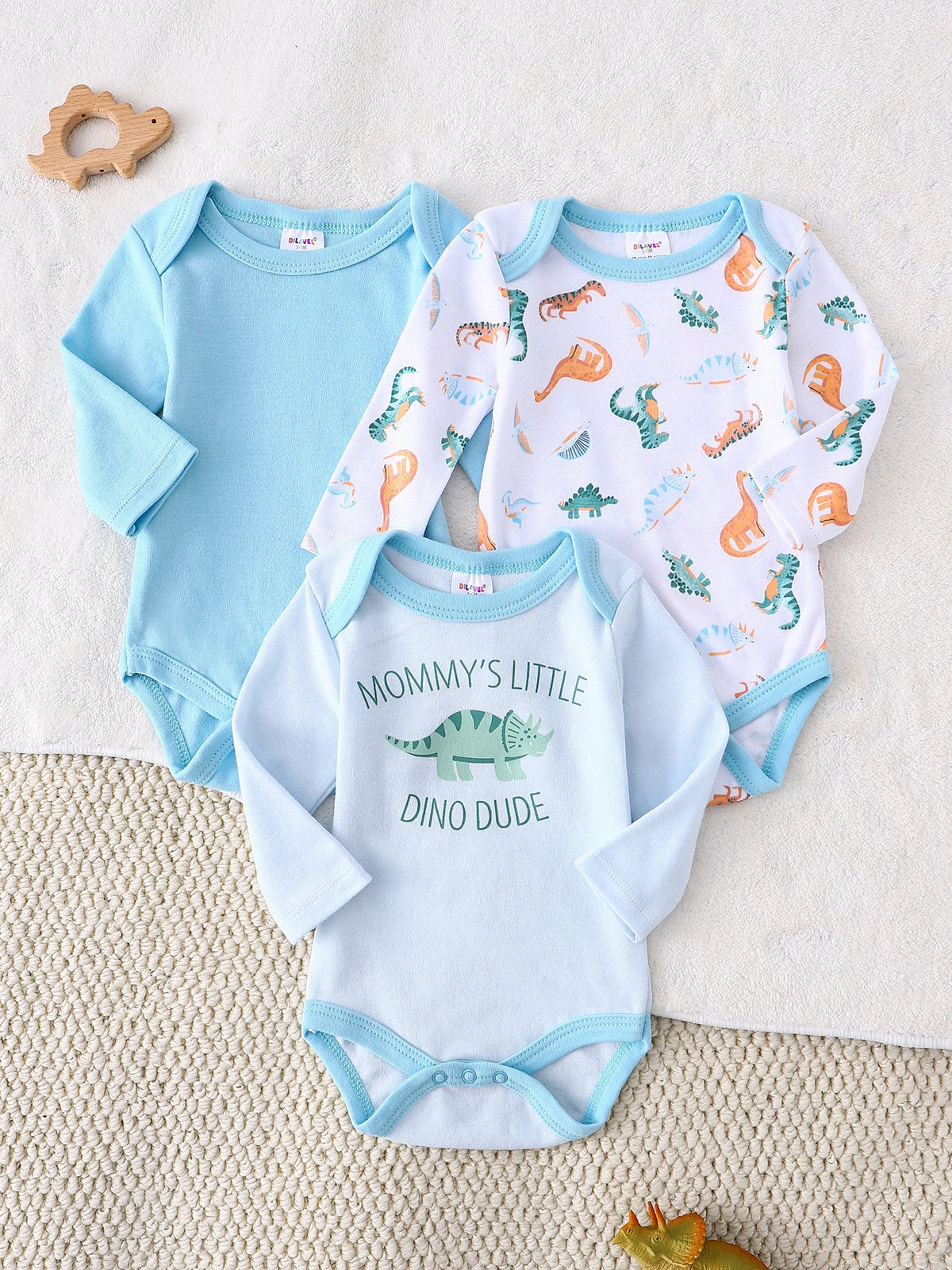 Three Piece Baby Boy Bodysuits