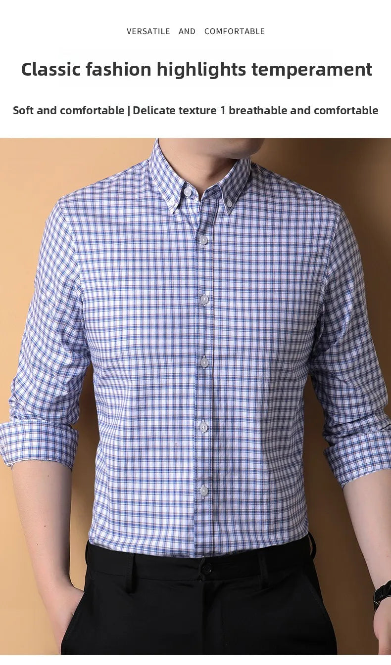 Premium Cotton Checkered Slim Shirt