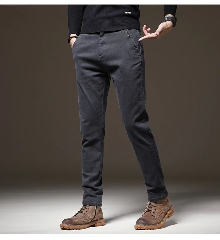 High End Casual Straight Pants