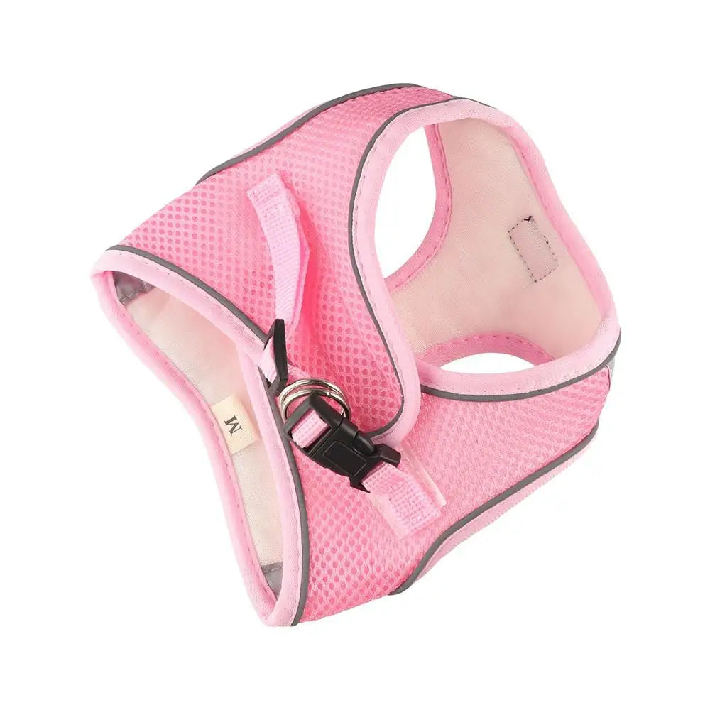 Cat Accessories Floral Pet Harness Reflective Meash Cat Chest Strap Adjustable Anti Escape Dog Leash Set Kitten