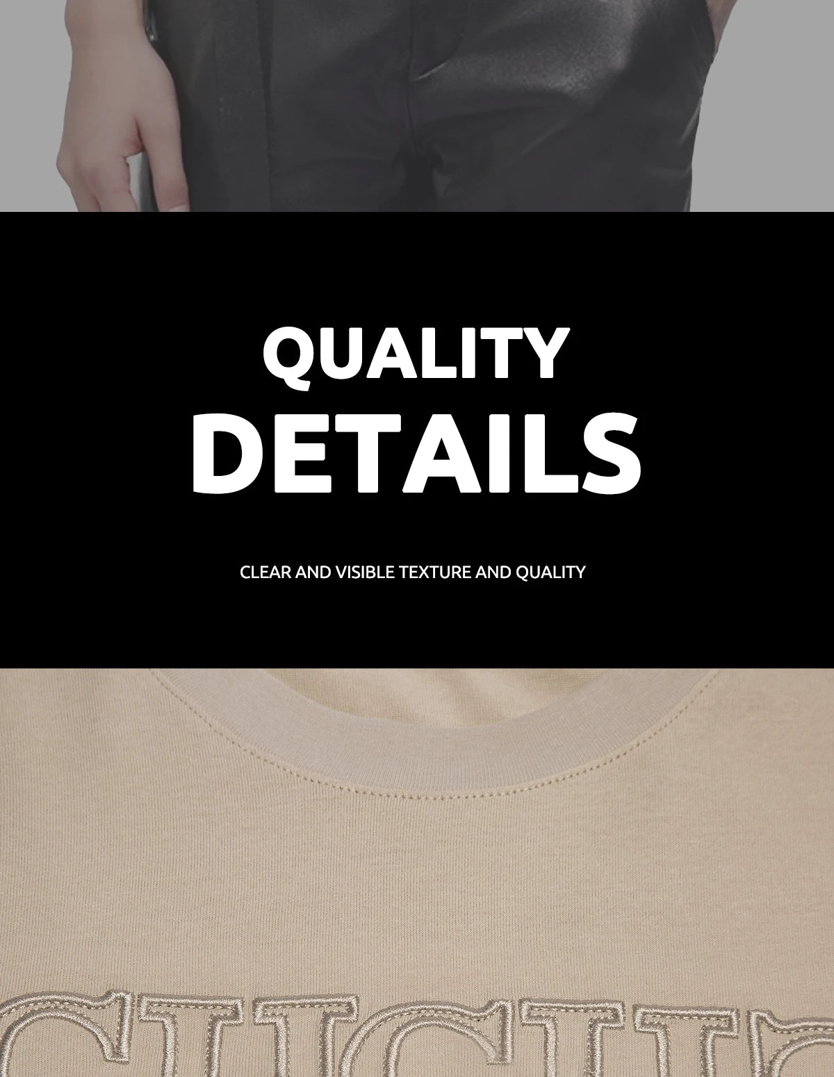 Classic Letter Cotton Men Tee