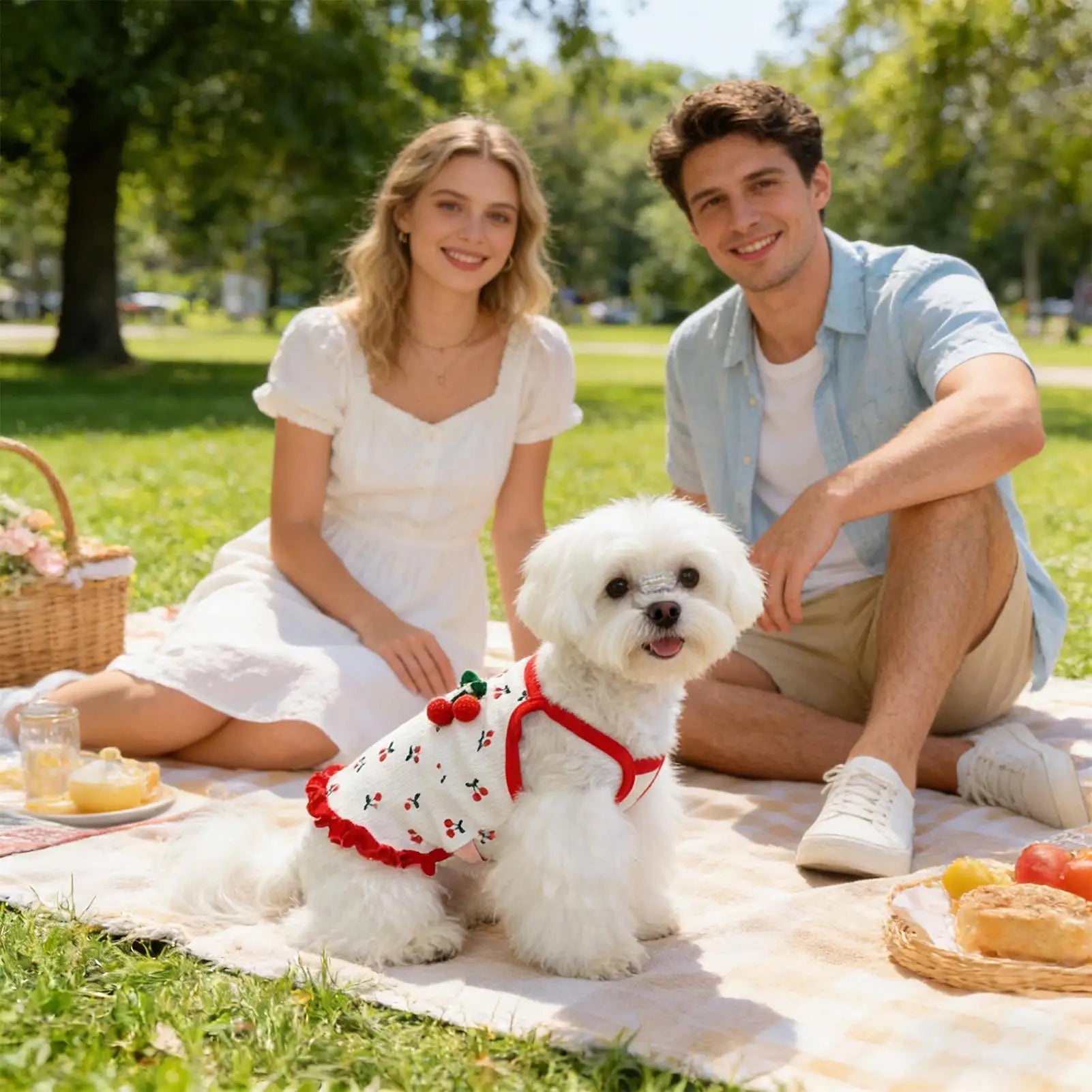 Breathable Cotton Puppy Vest Outfit