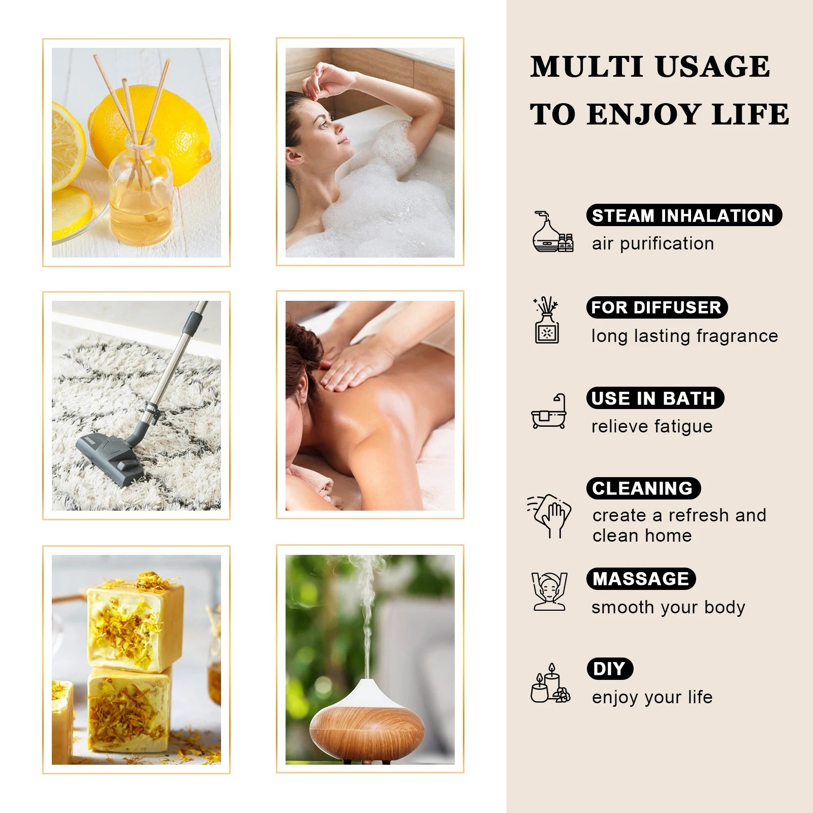 EUQEE Natural Plant Essential Oil 10ml