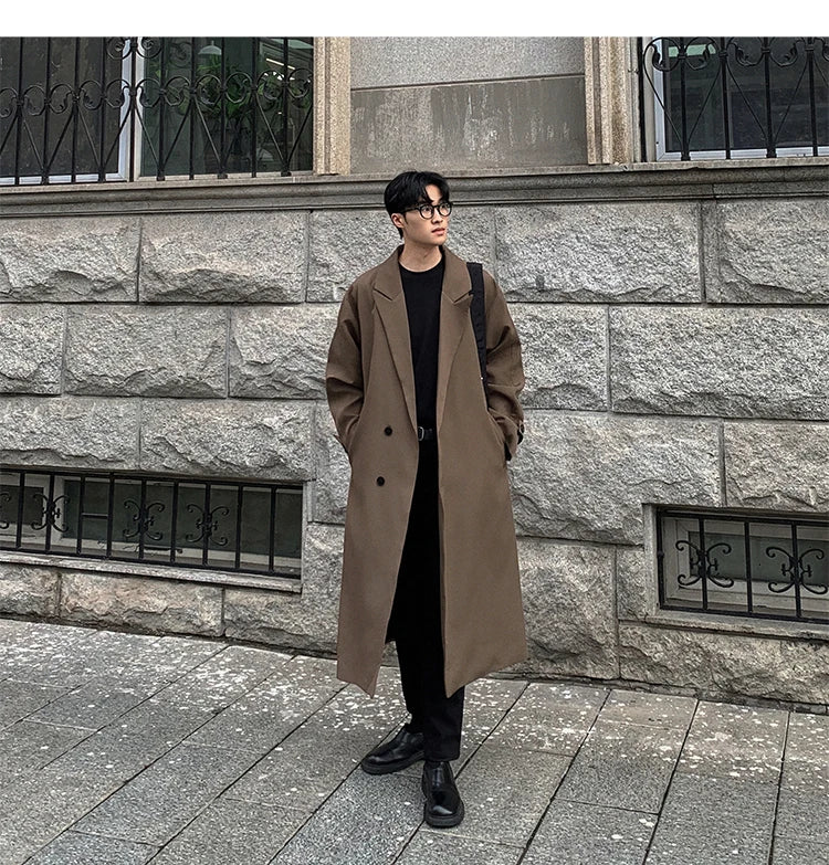 Korean Inspired Long Windbreaker