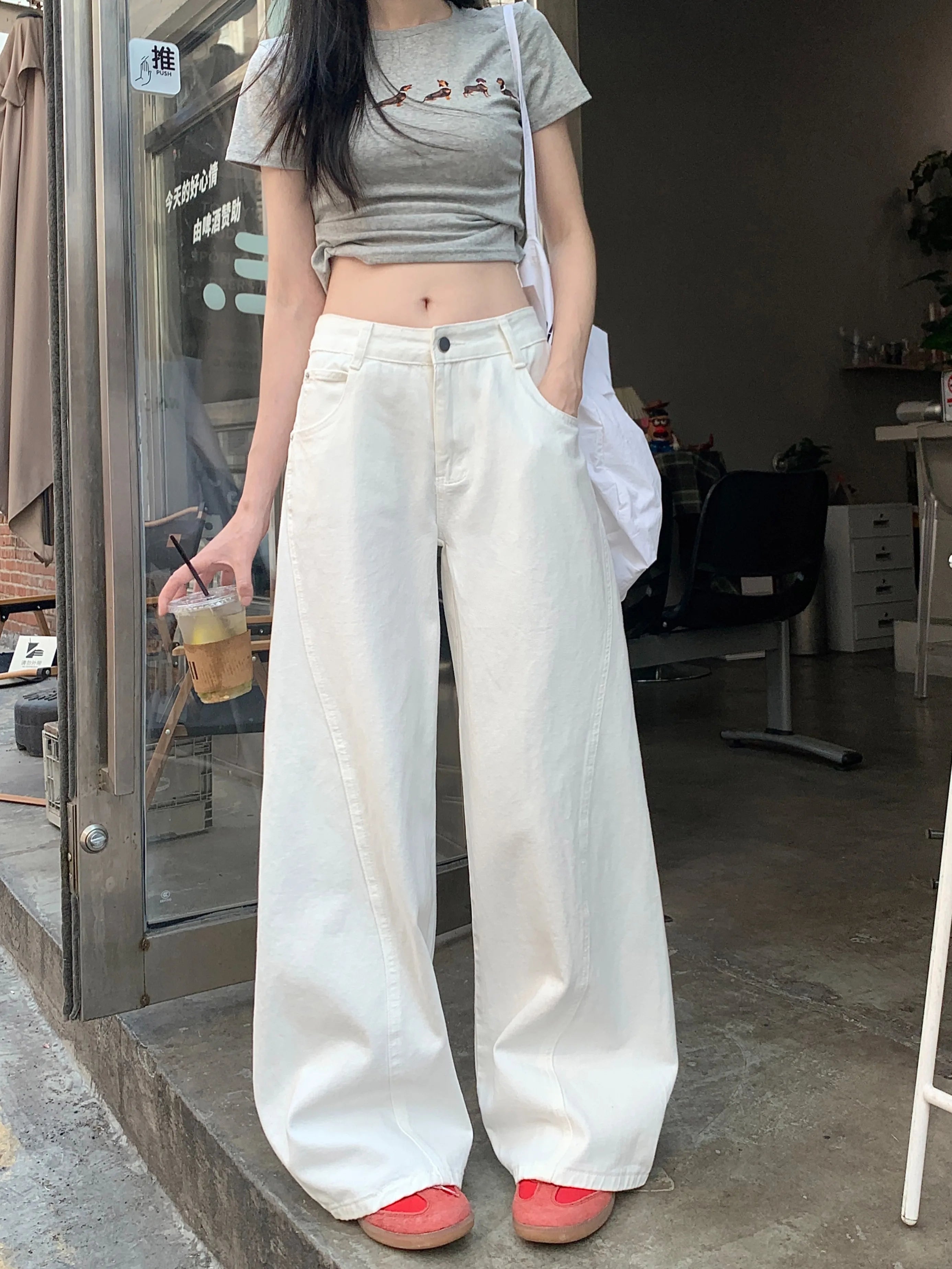 Women's Clothing Black Jeans Tie Dye Bleached Irregular Design Gradient Multi Color Female Denim Fashion Unique Colorful Cool