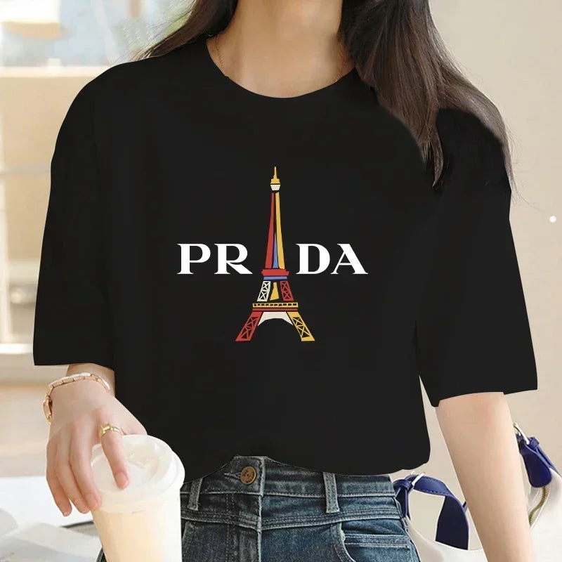 Classic Printed Summer Pullover Tee