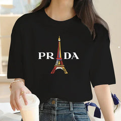 Classic Printed Summer Pullover Tee