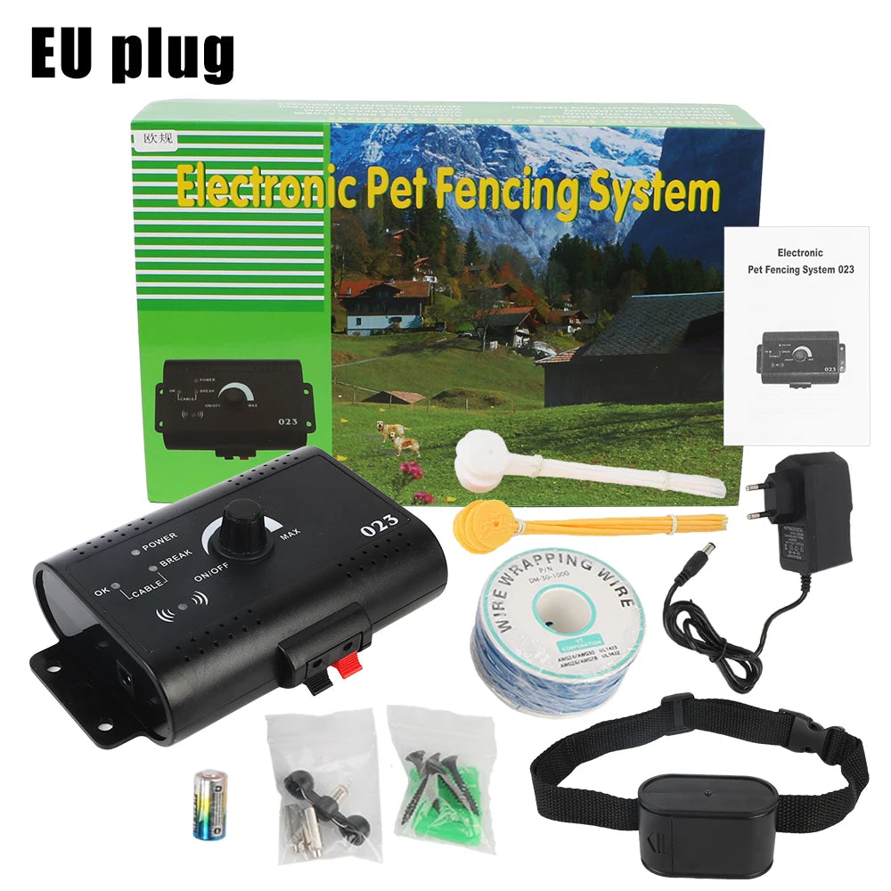 Dog Training Collar Pet Accessories Electronic Pet Fence System Containment Waterproof Electric Dog Fence Sound Shocked Collar