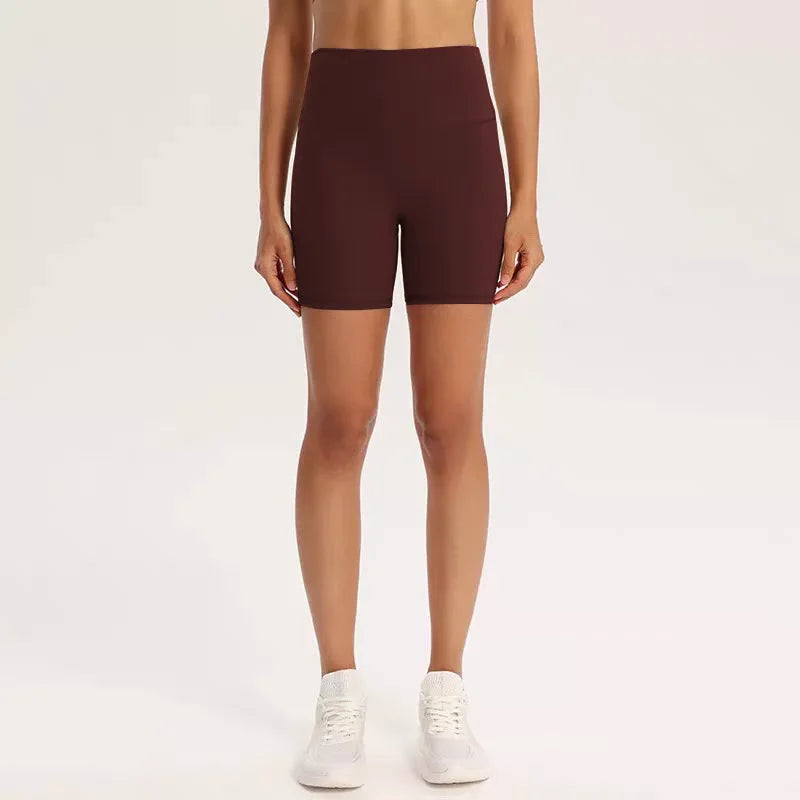 High Waist Naked Feeling Yoga Shorts for Women Fitness Running Shorts Cycling Sports Leggings Summer Workout Gym Running Shorts