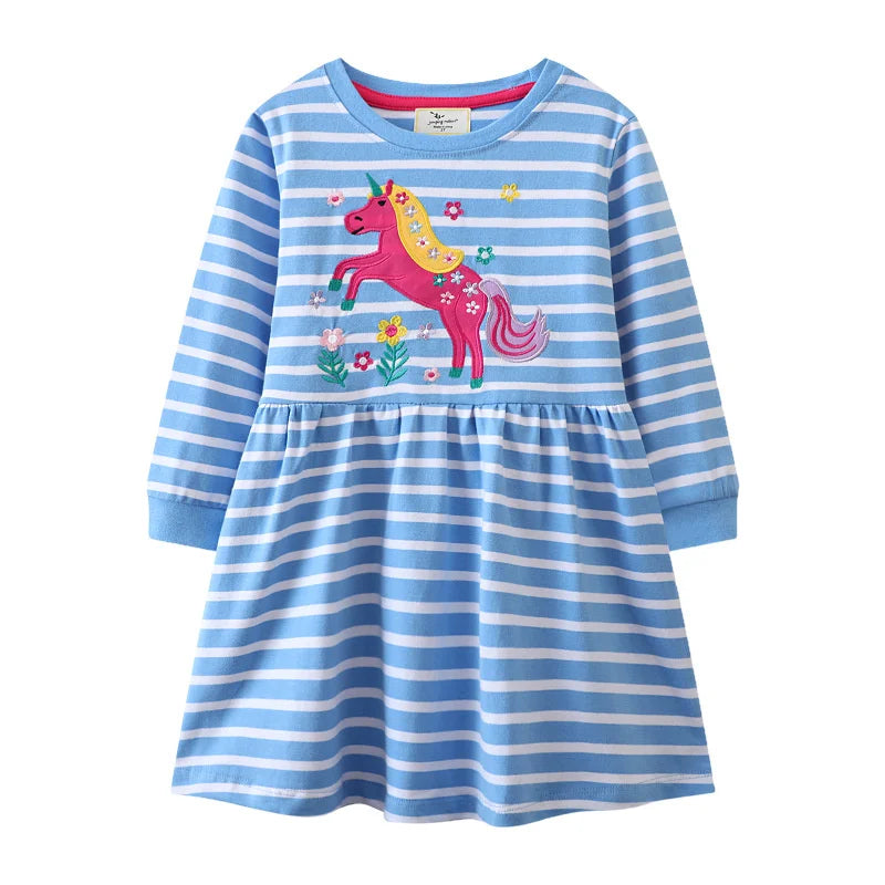 Butterfly Polka Princess Girls Dress