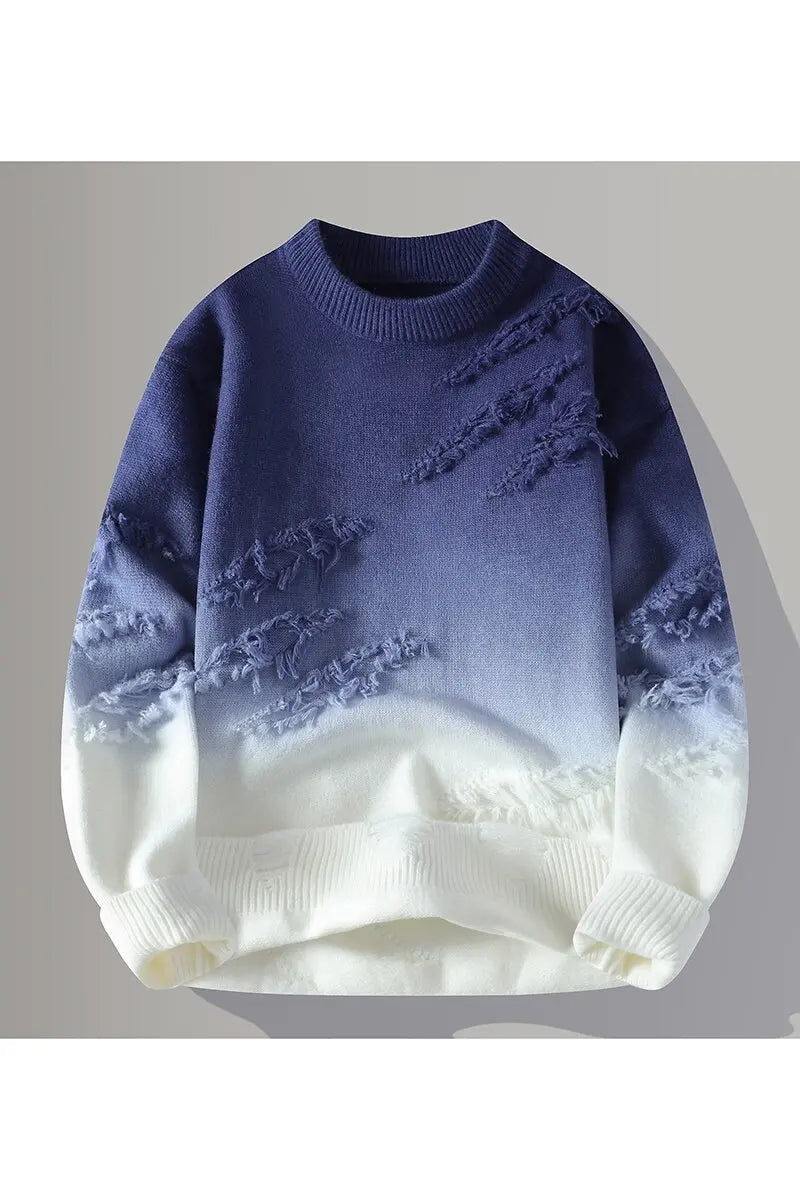 Winter Knit Crew Pullover Sweater