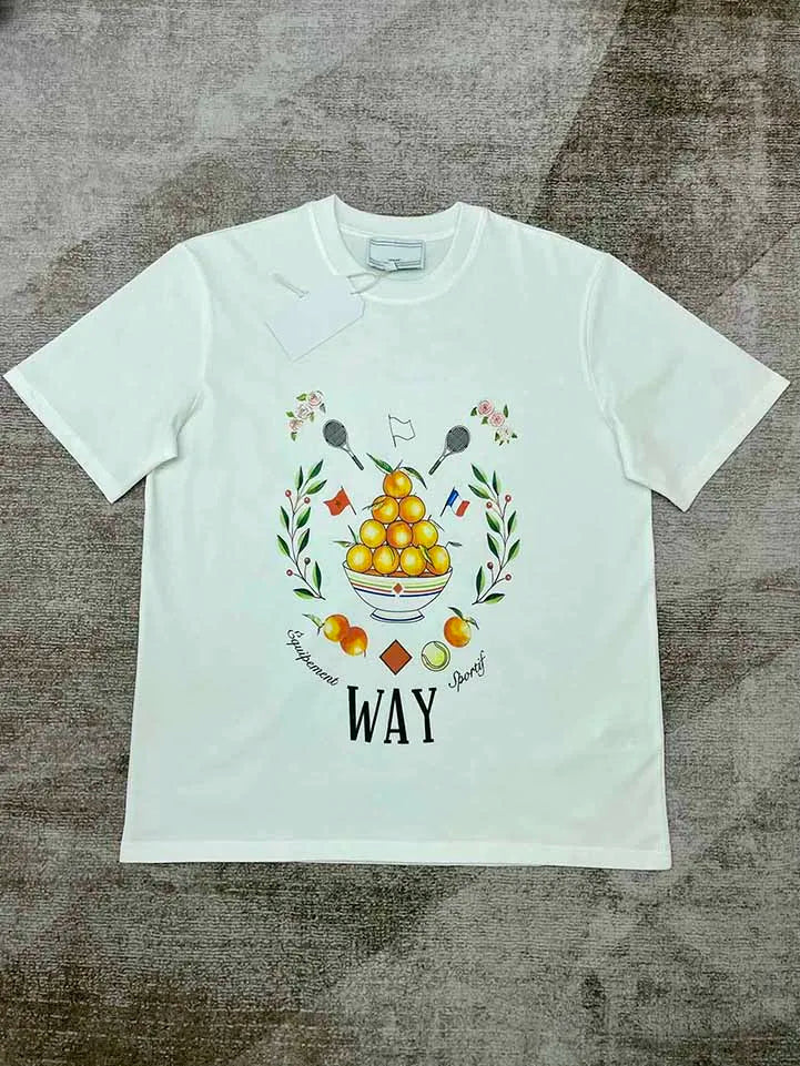 Oversized Fruit Logo Cotton Tee