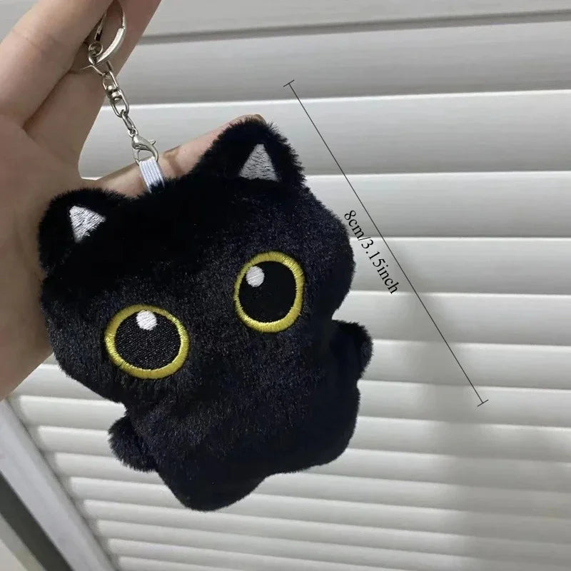 Cute plush toy of a black cat, suitable for decoration and also a great gift option.