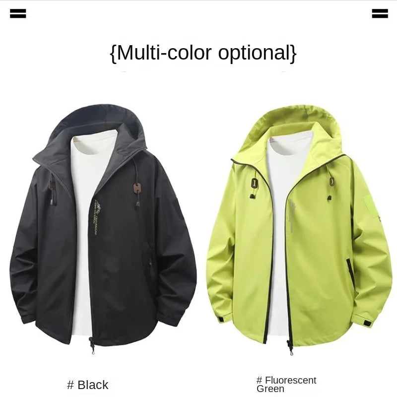 Modern Hooded Zipper Trench Coat