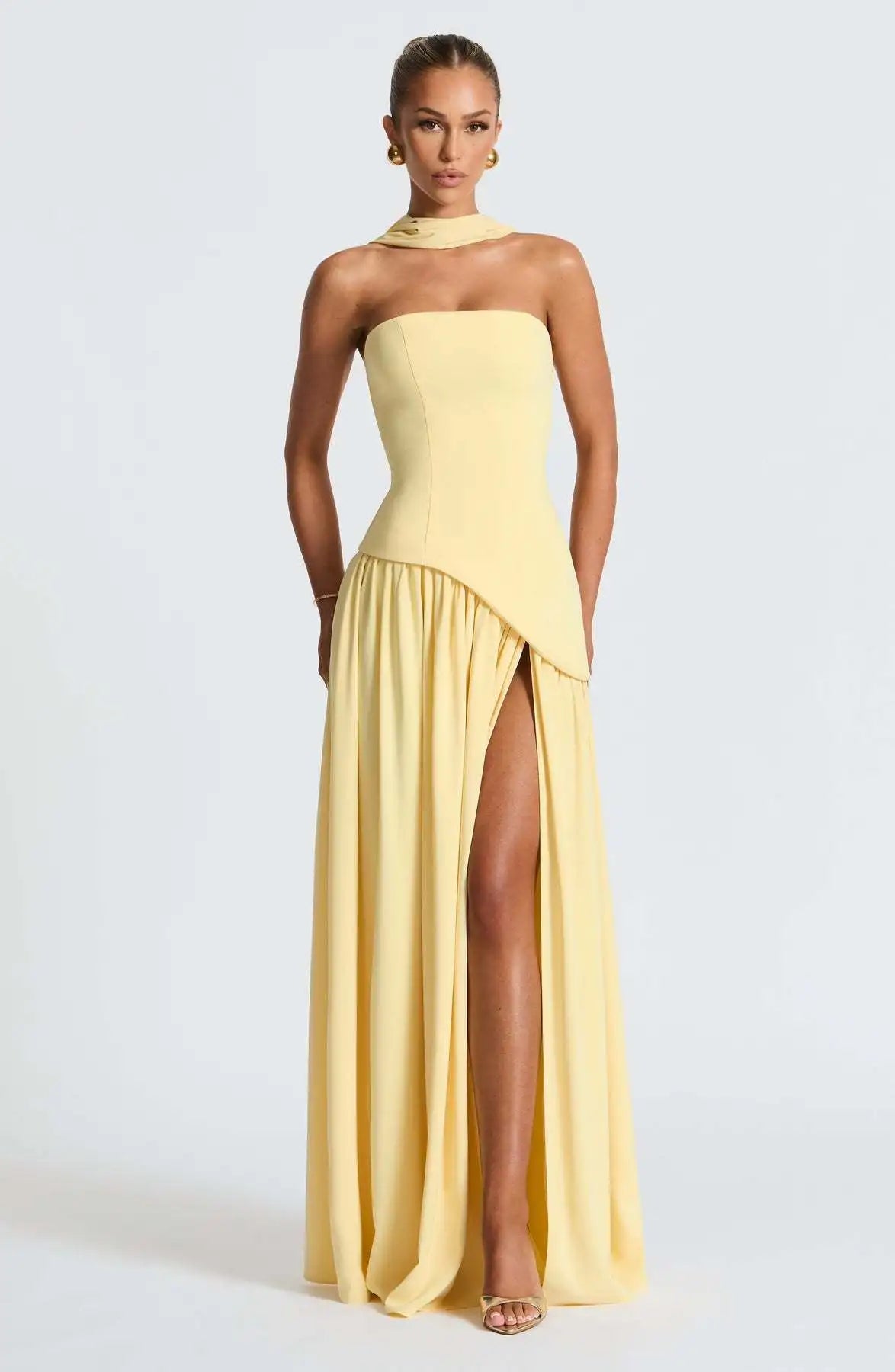 Chiffon Lace Ethereal Evening Gown