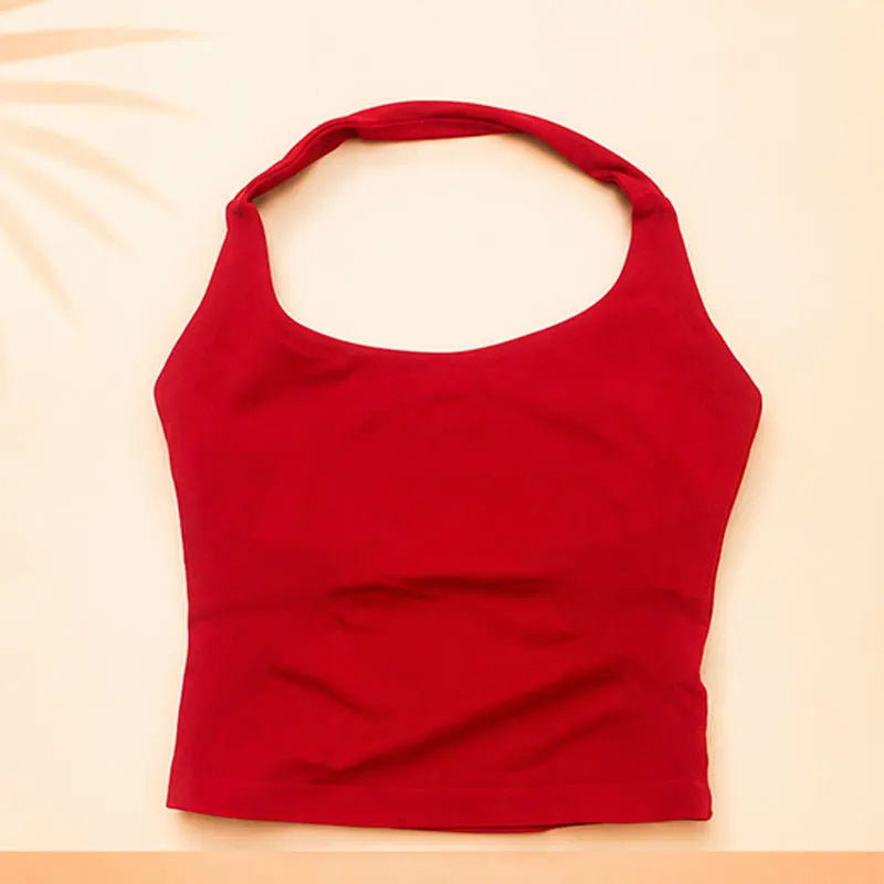 Women Seamless Yoga Set Halter Sports Bra Scrunch Butt Shorts 2 Piece Gym Workout Fitness Activewear High Waist Athletic Outfit