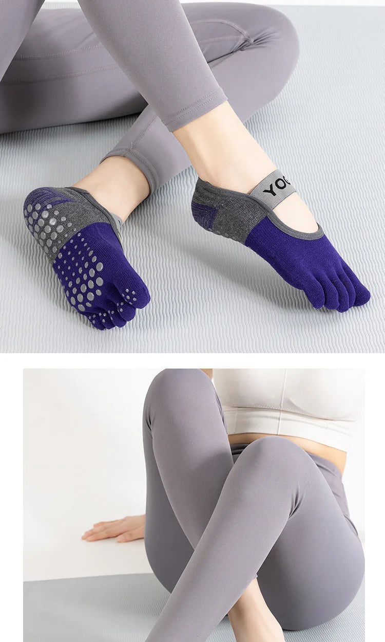 Grip Toe Yoga Socks Set