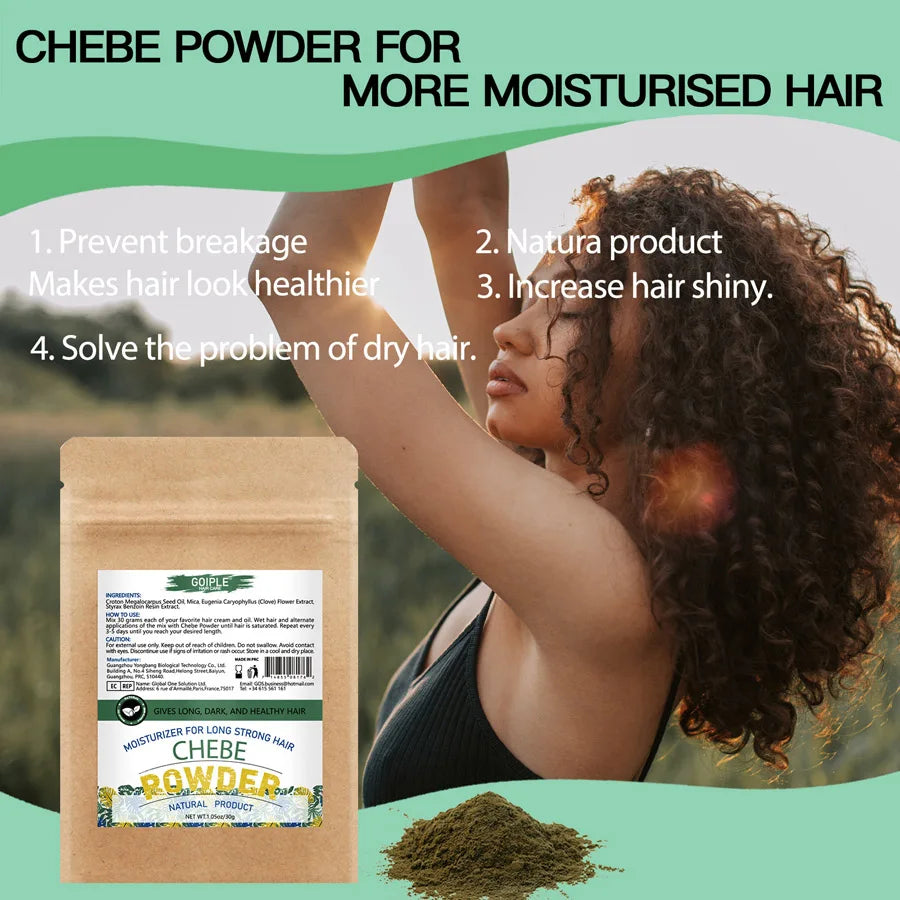 Hair Care 5pcs Rosemary & Chebe Oil Men and Women Dry Frizzy Hair Moisturize Nourish Products Chebe Butter & Powder with Serum