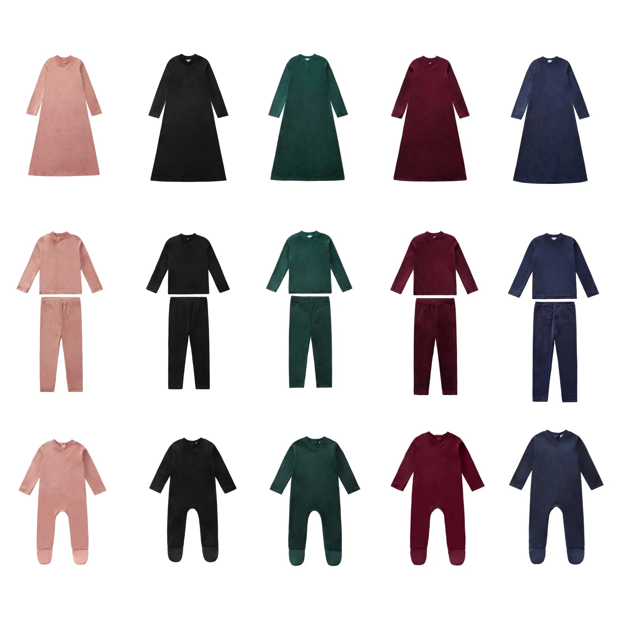 Velour Family Lounge Wear Set