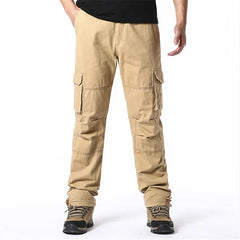 Loose Cotton Tactical Cargo Pants