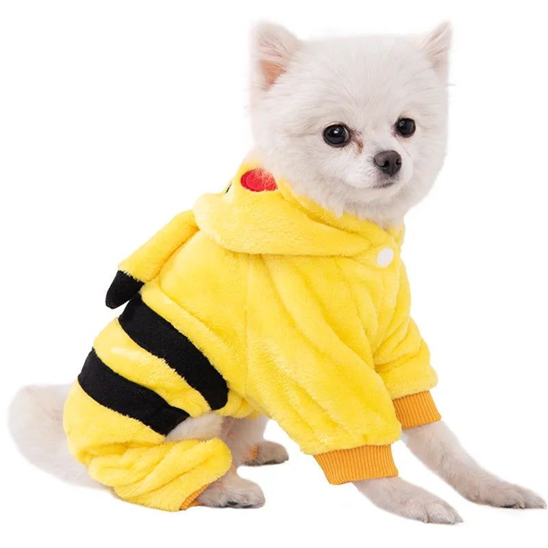 Soft Warm Fleece Dog Jumpsuit