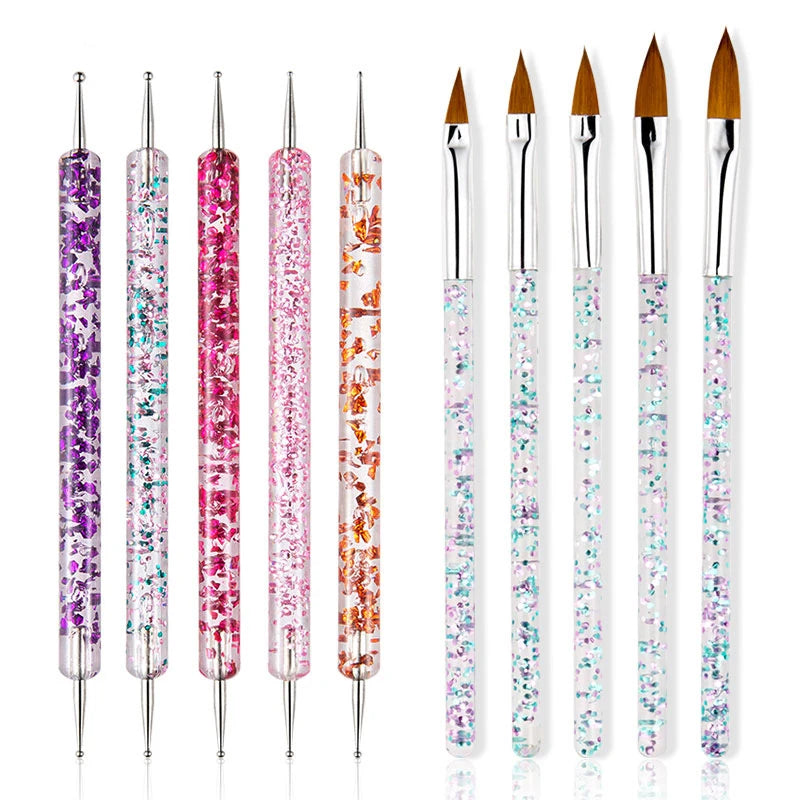 Nail Art Brushes Nail Art Tool Set Nail Dotting Tools Nail Dust Brush Striping Long Lines Nail Drawing Pen Nail Design